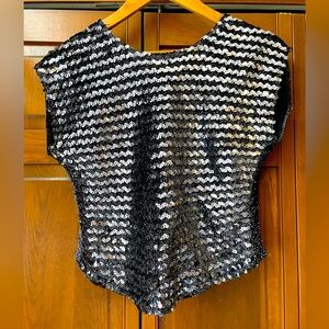 Silver Sequin Top | 80’s Vintage | by O’Rio Chemise